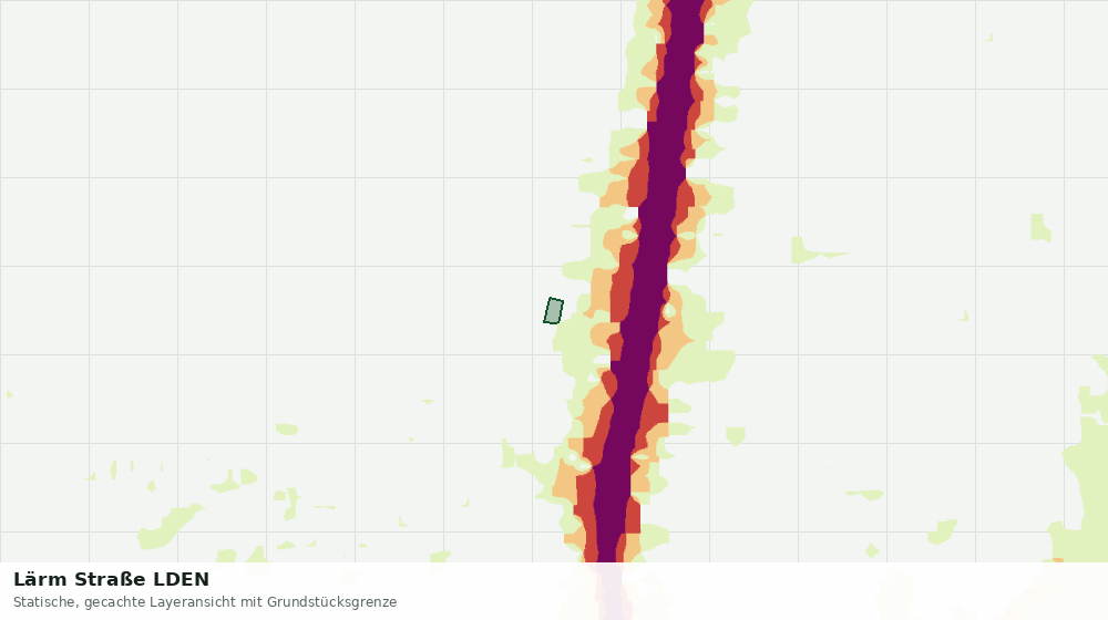 Statische Kartenansicht: Lärm Straße LDEN