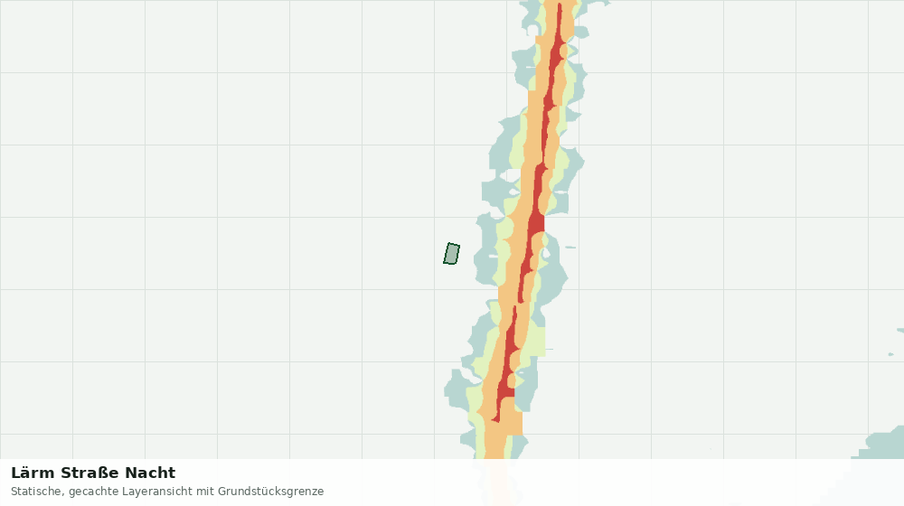 Statische Kartenansicht: Lärm Straße Nacht