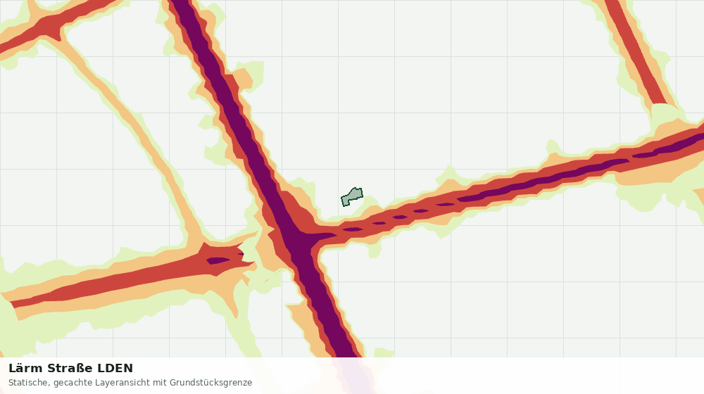 Statische Kartenansicht: Lärm Straße LDEN