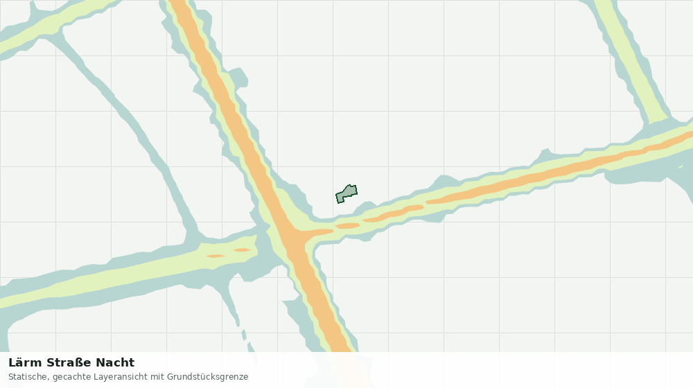 Statische Kartenansicht: Lärm Straße Nacht