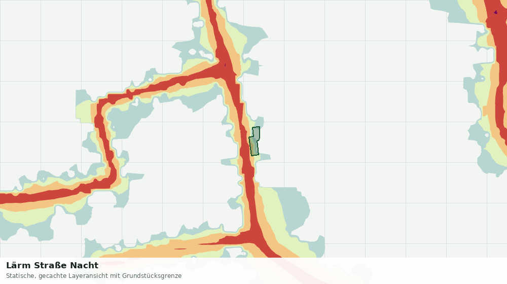 Statische Kartenansicht: Lärm Straße Nacht