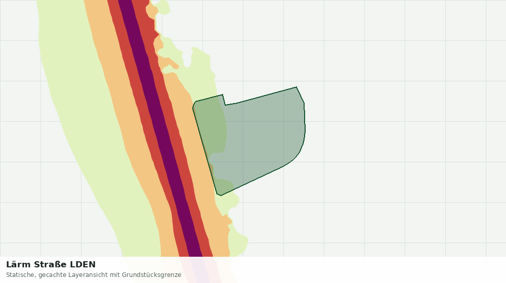 Statische Kartenansicht: Lärm Straße LDEN
