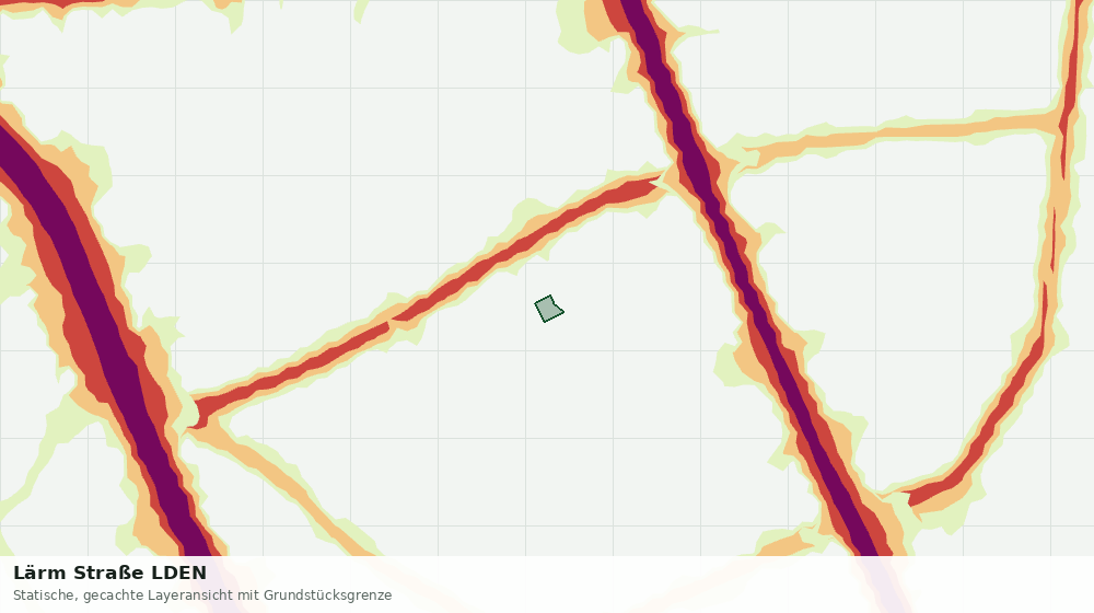 Statische Kartenansicht: Lärm Straße LDEN