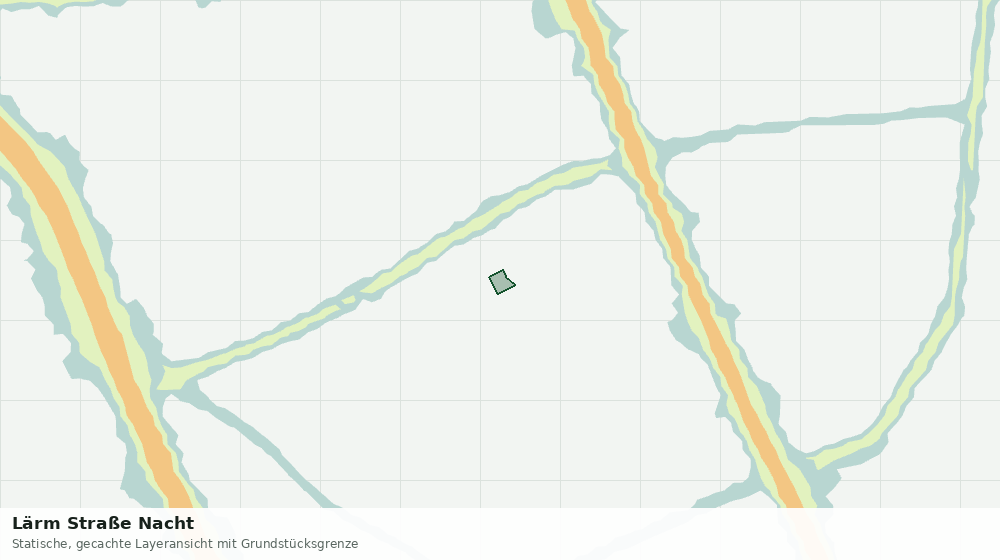 Statische Kartenansicht: Lärm Straße Nacht