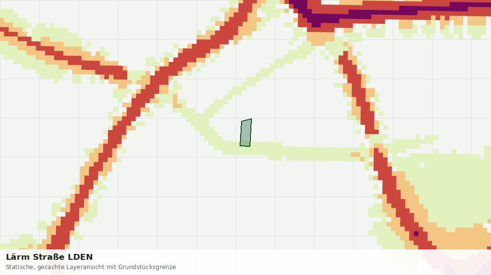 Statische Kartenansicht: Lärm Straße LDEN