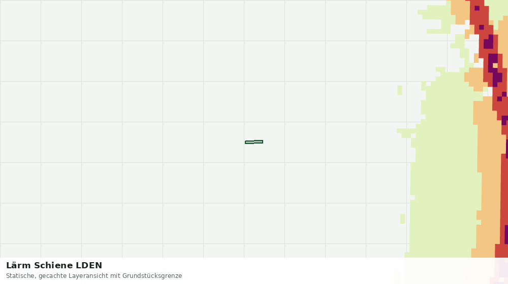 Statische Kartenansicht: Lärm Schiene LDEN