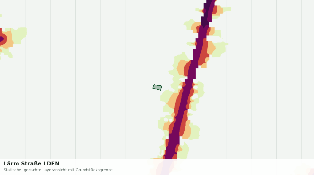 Statische Kartenansicht: Lärm Straße LDEN
