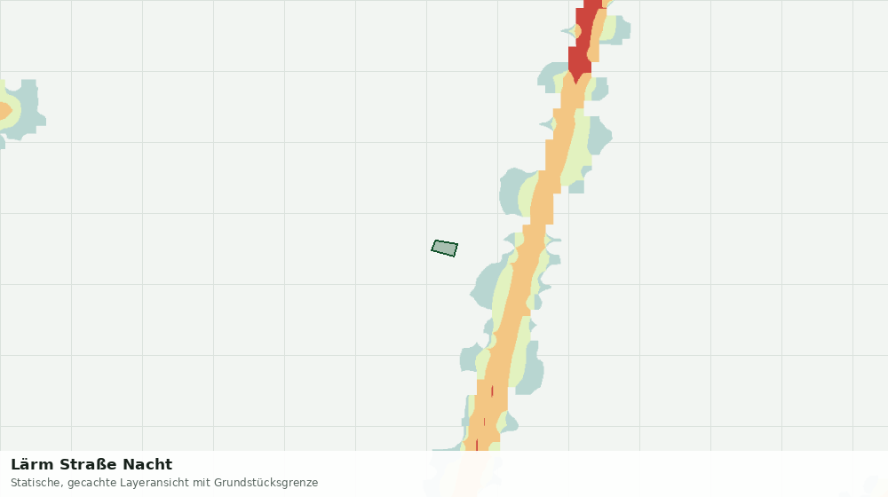 Statische Kartenansicht: Lärm Straße Nacht