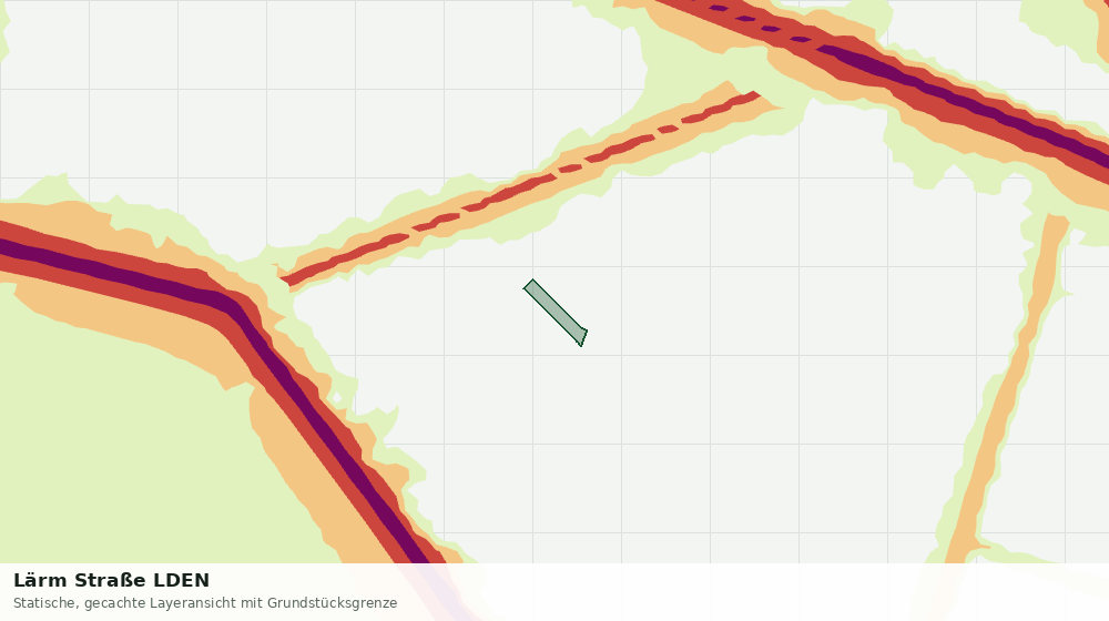 Statische Kartenansicht: Lärm Straße LDEN