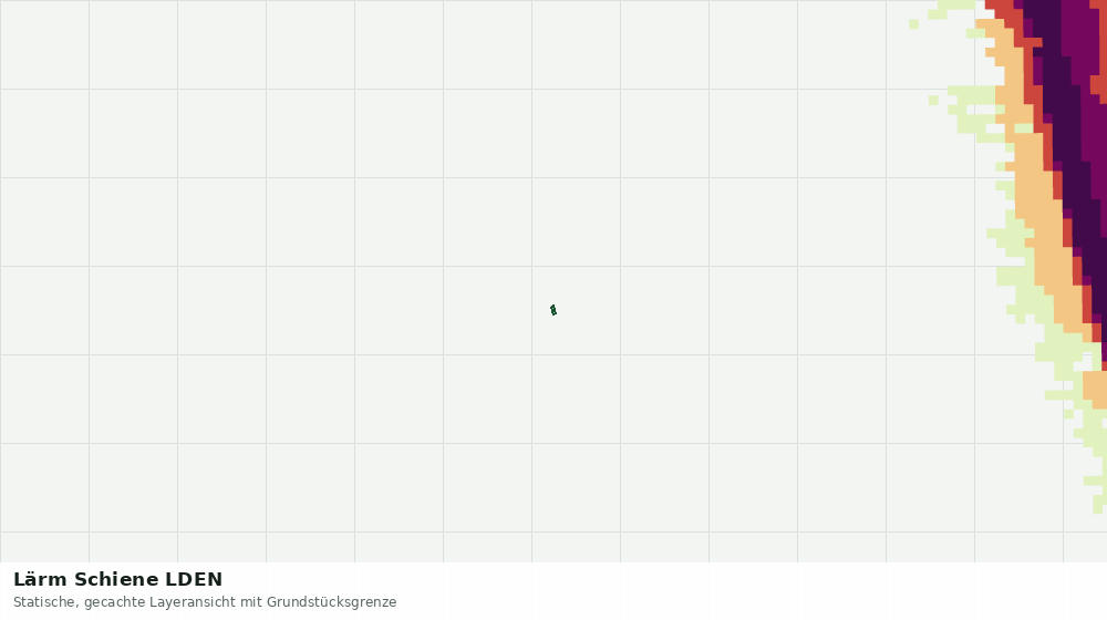 Statische Kartenansicht: Lärm Schiene LDEN