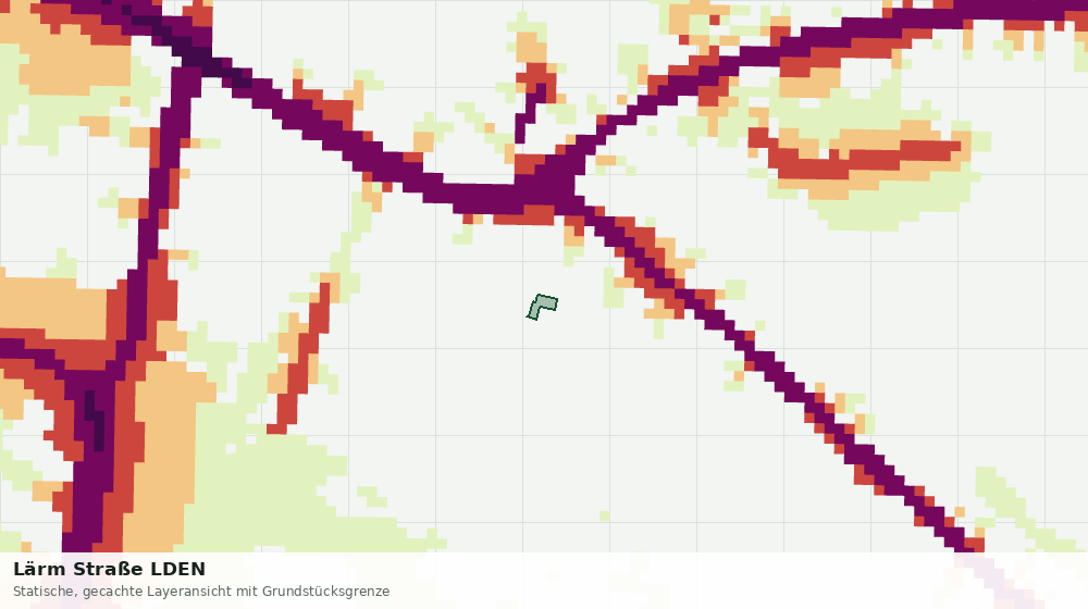 Statische Kartenansicht: Lärm Straße LDEN