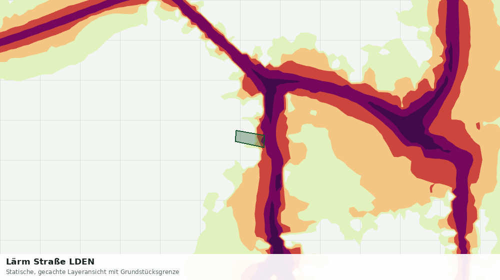 Statische Kartenansicht: Lärm Straße LDEN