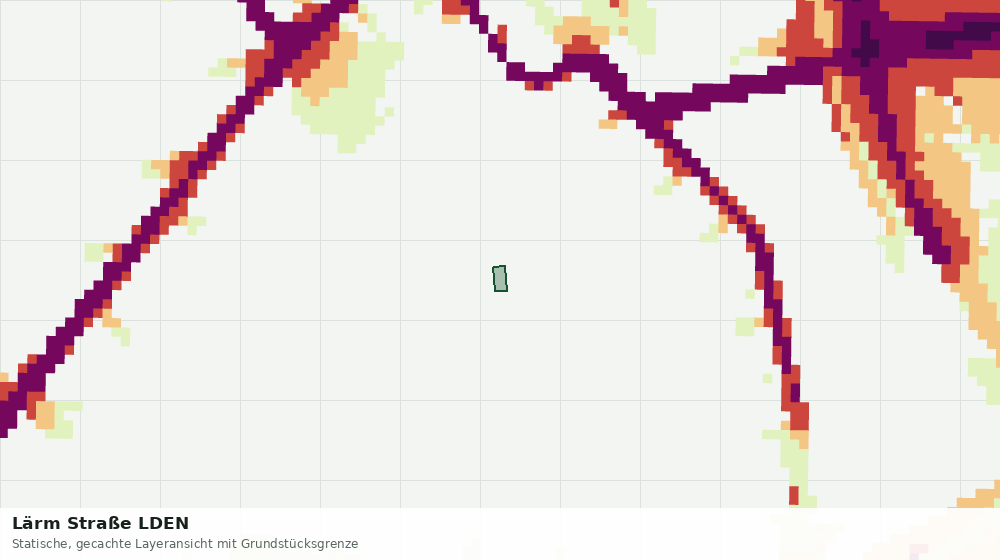 Statische Kartenansicht: Lärm Straße LDEN