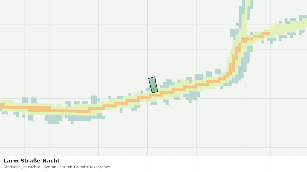 Statische Kartenansicht: Lärm Straße Nacht