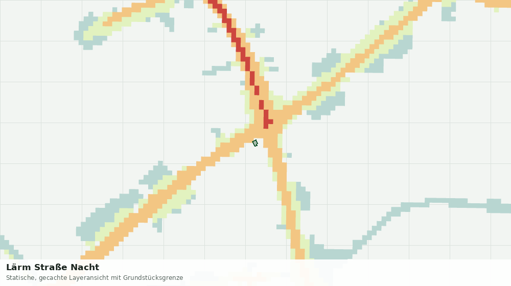 Statische Kartenansicht: Lärm Straße Nacht