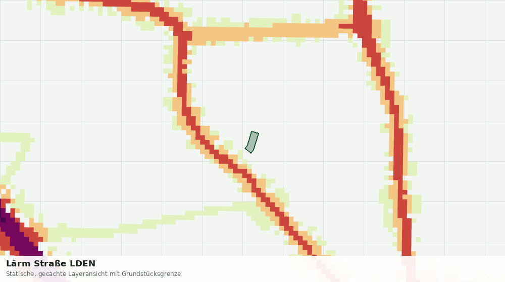 Statische Kartenansicht: Lärm Straße LDEN