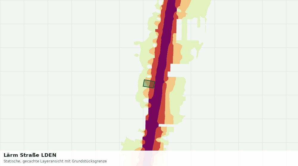 Statische Kartenansicht: Lärm Straße LDEN