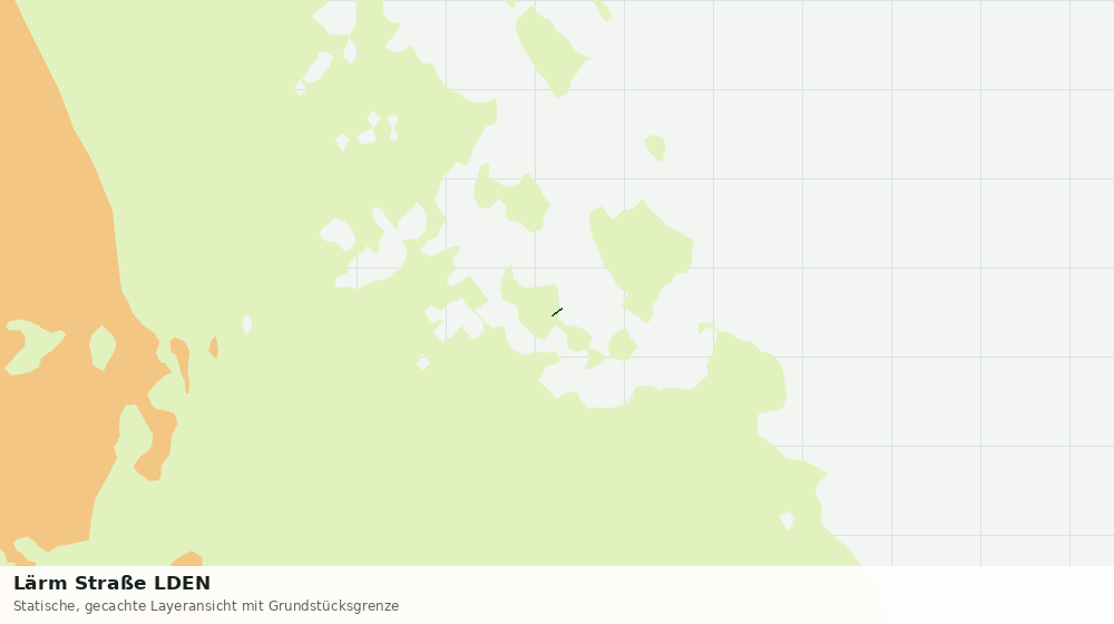 Statische Kartenansicht: Lärm Straße LDEN