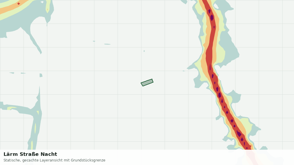 Statische Kartenansicht: Lärm Straße Nacht