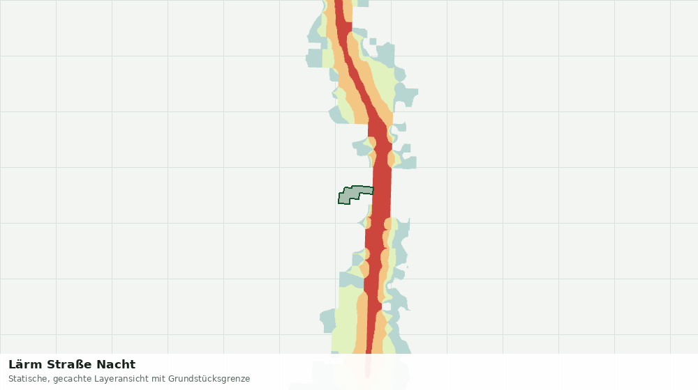 Statische Kartenansicht: Lärm Straße Nacht