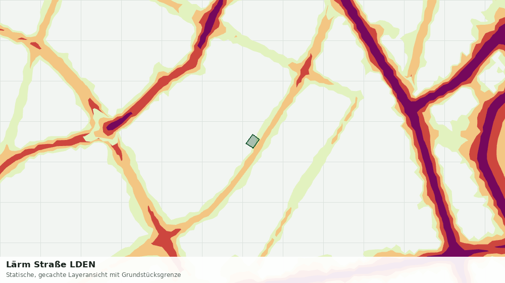 Statische Kartenansicht: Lärm Straße LDEN