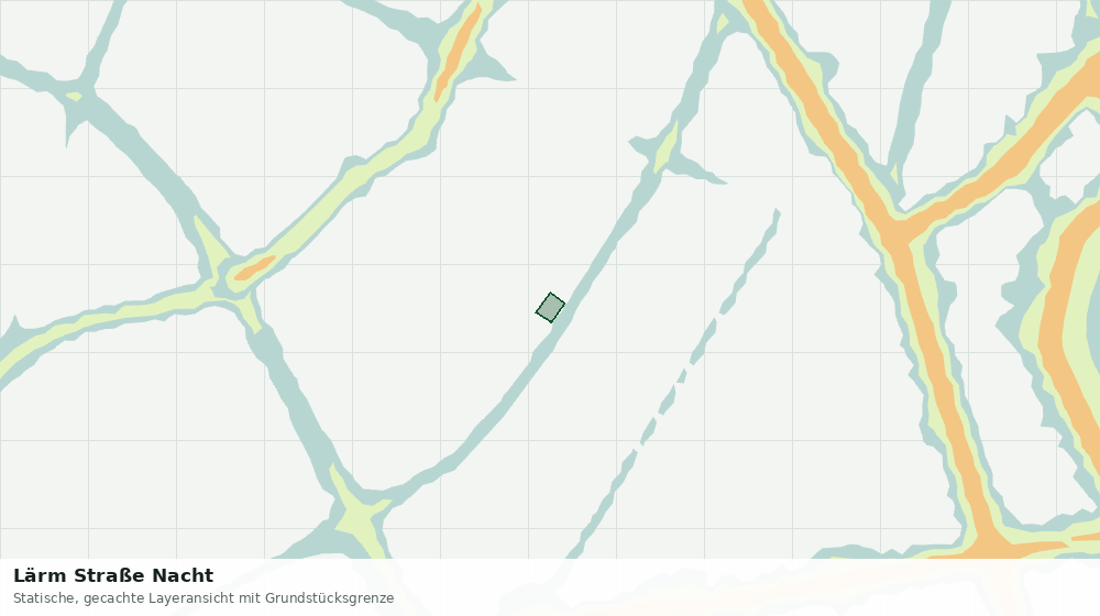 Statische Kartenansicht: Lärm Straße Nacht