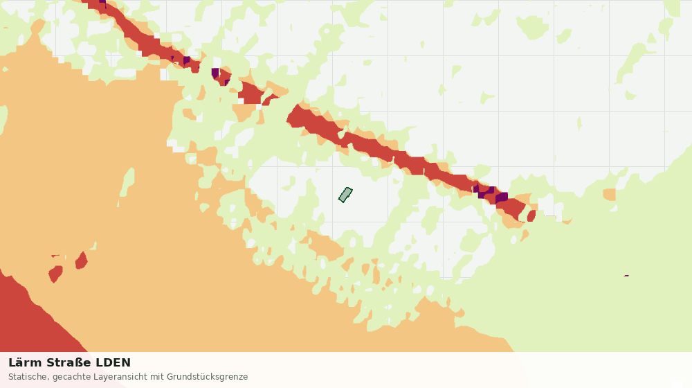 Statische Kartenansicht: Lärm Straße LDEN