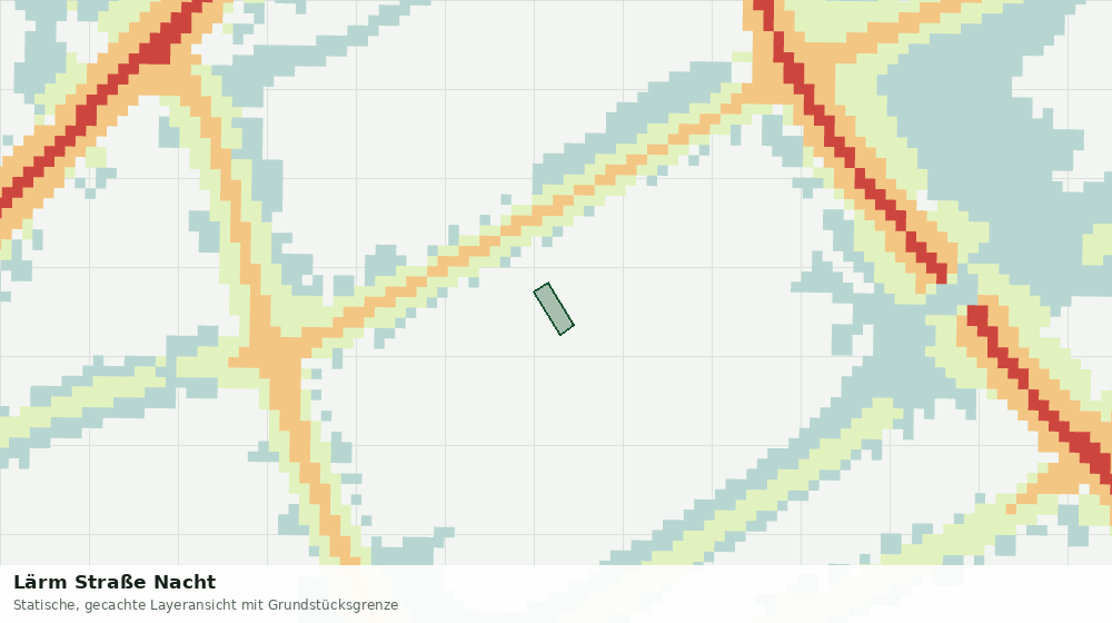 Statische Kartenansicht: Lärm Straße Nacht
