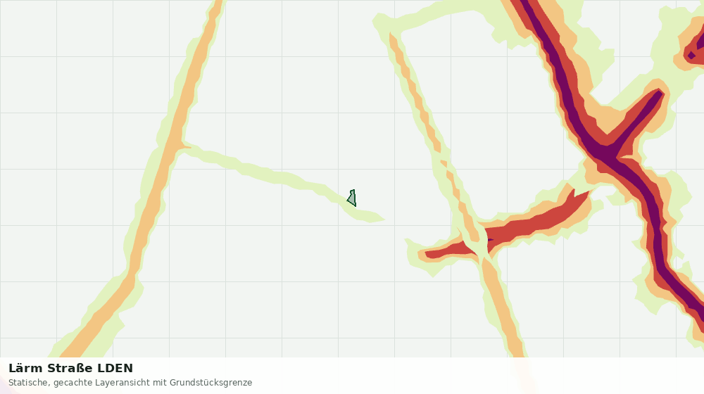 Statische Kartenansicht: Lärm Straße LDEN
