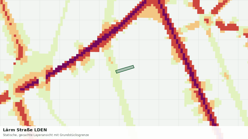 Statische Kartenansicht: Lärm Straße LDEN