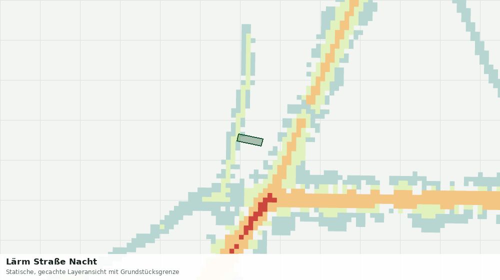Statische Kartenansicht: Lärm Straße Nacht