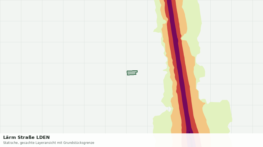 Statische Kartenansicht: Lärm Straße LDEN