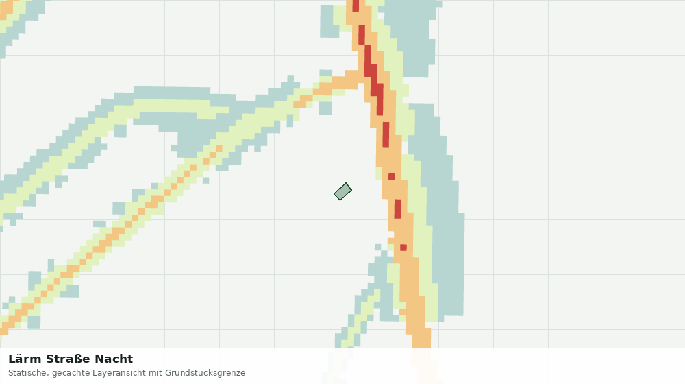Statische Kartenansicht: Lärm Straße Nacht