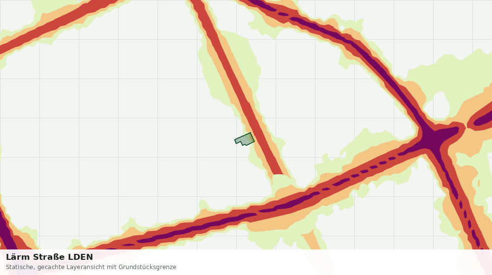 Statische Kartenansicht: Lärm Straße LDEN