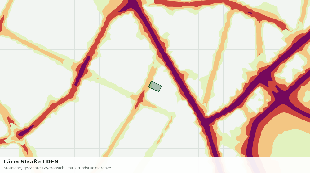 Statische Kartenansicht: Lärm Straße LDEN