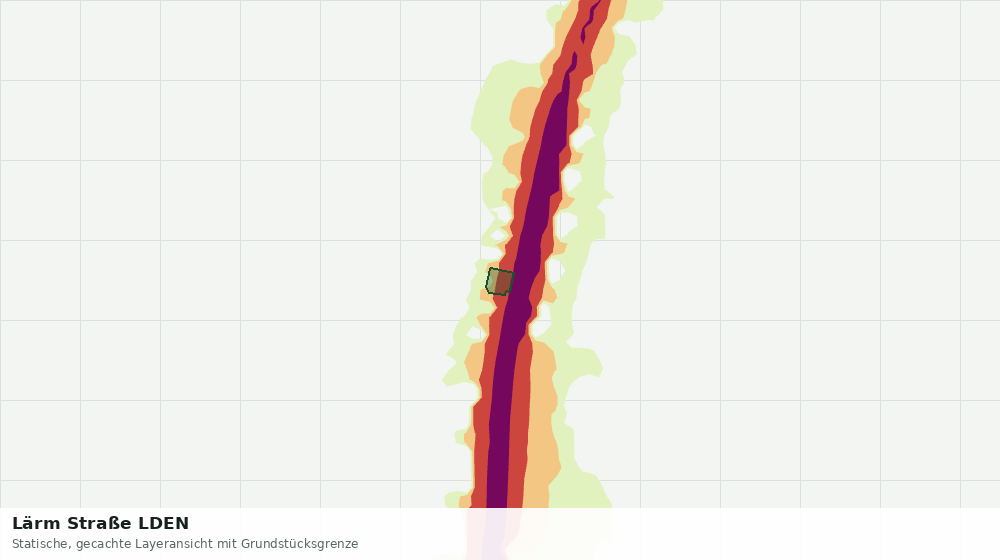 Statische Kartenansicht: Lärm Straße LDEN