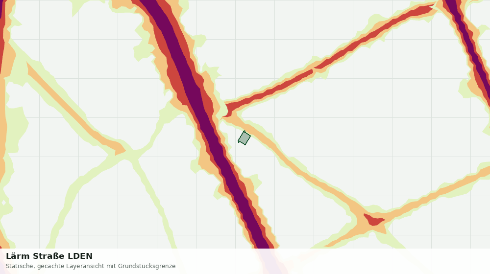 Statische Kartenansicht: Lärm Straße LDEN