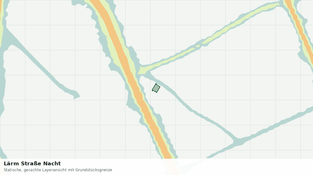 Statische Kartenansicht: Lärm Straße Nacht
