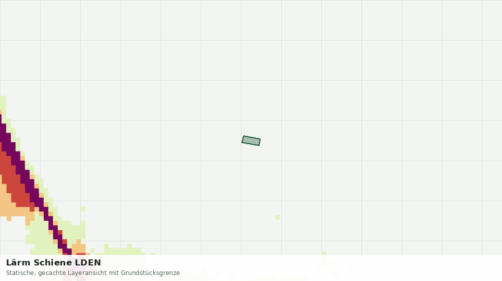 Statische Kartenansicht: Lärm Schiene LDEN