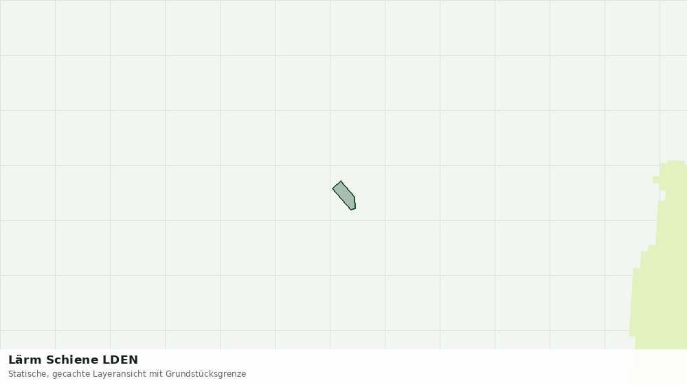 Statische Kartenansicht: Lärm Schiene LDEN