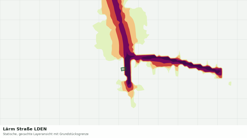 Statische Kartenansicht: Lärm Straße LDEN