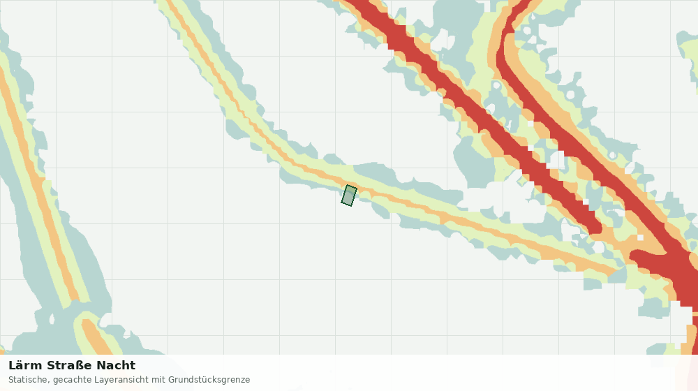 Statische Kartenansicht: Lärm Straße Nacht