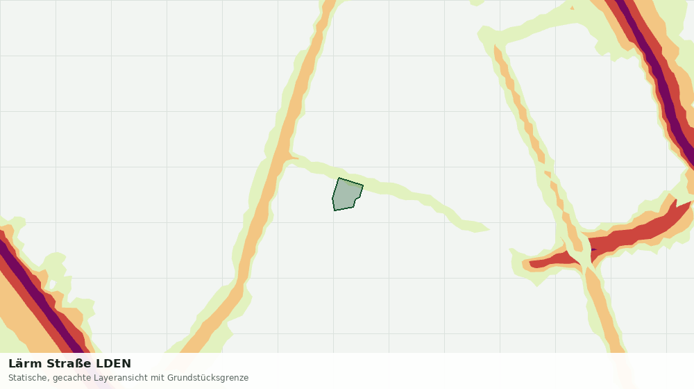 Statische Kartenansicht: Lärm Straße LDEN