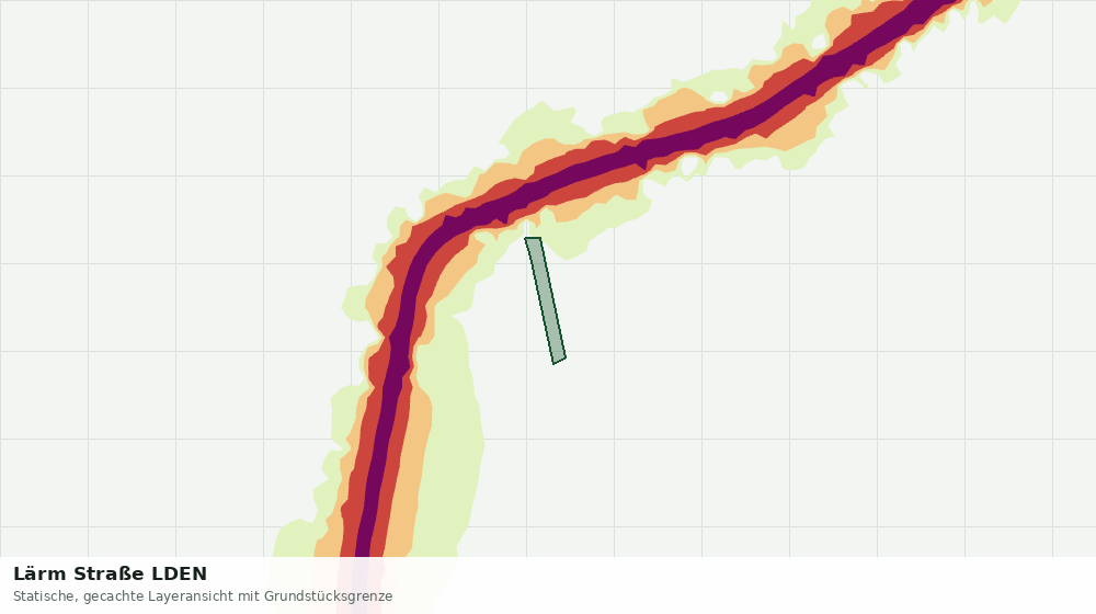 Statische Kartenansicht: Lärm Straße LDEN