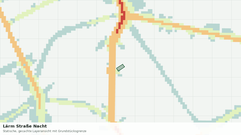Statische Kartenansicht: Lärm Straße Nacht