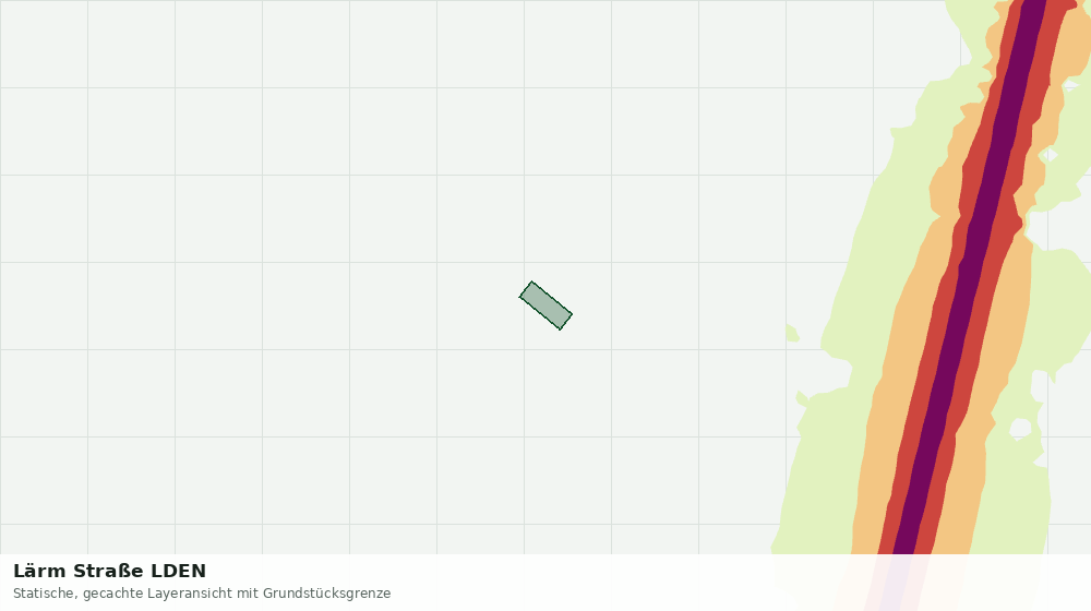 Statische Kartenansicht: Lärm Straße LDEN