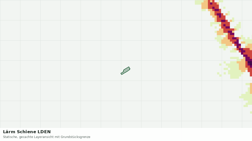 Statische Kartenansicht: Lärm Schiene LDEN