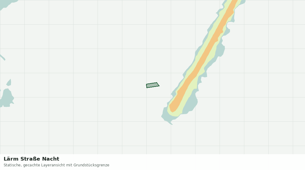 Statische Kartenansicht: Lärm Straße Nacht