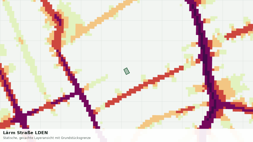 Statische Kartenansicht: Lärm Straße LDEN