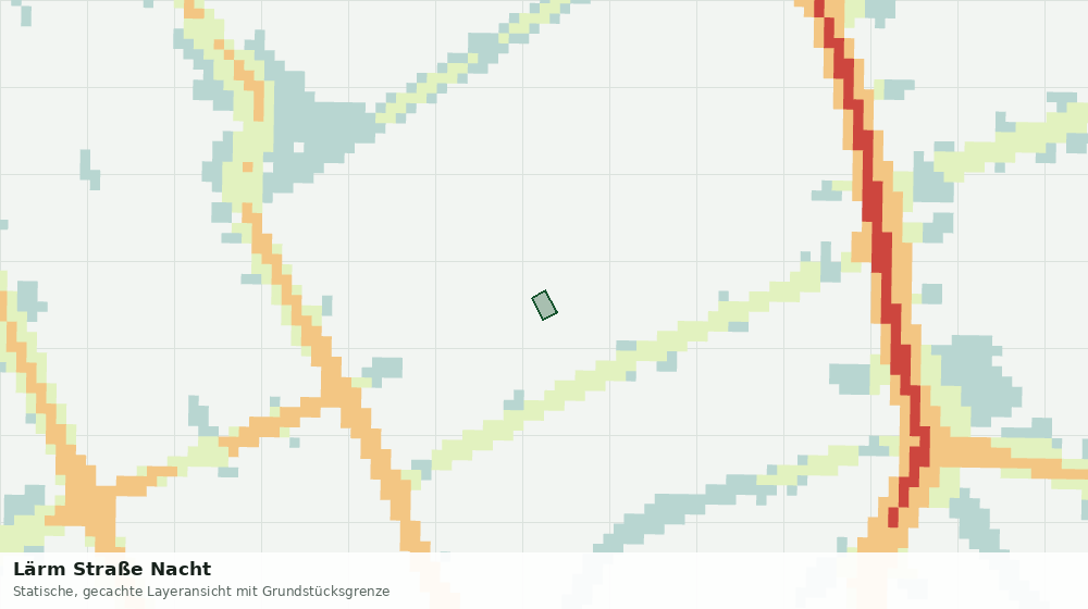 Statische Kartenansicht: Lärm Straße Nacht
